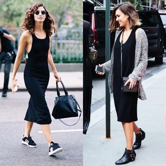 BESTSELLER🖤 racerback midi little black dress LBD - Picture 5 of 6